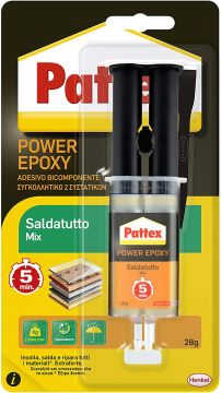 PATTEX POWER EPOXY SALDATUTTO 28gr ADESIVO EPOSSIDICO BICOMPONENTE