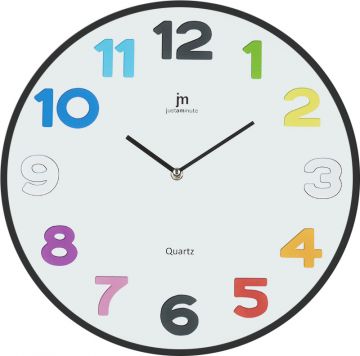 OROLOGIO DA PARETE IN VETRO TONDO 38CM