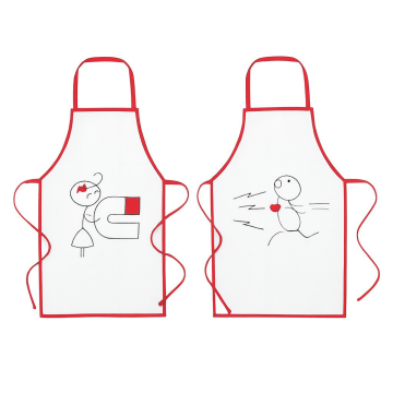 SET 2 GREMBIULI SAN VALENTINO MY LOVE CM 70X90