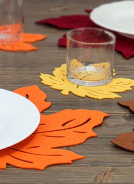 SET 4 TOVAGLIETTE+4 SOTTOBICCHIERI COZY IN POLIESTERE