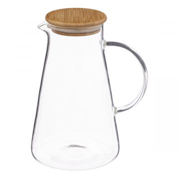 CARAFFA IN VETRO CHILA CON TAPPO IN BAMBO 1.5LT