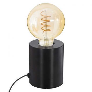LAMPADA DA TAVOLO SABA NERA H 10.5CM - E27 40W