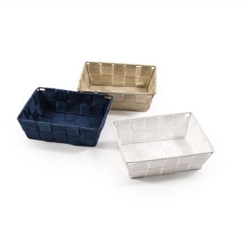 CESTINO IN NYLON 18X14 H 6CM COLORI ASSORTITI