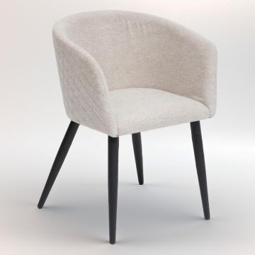POLTRONA MOD. MARLO IN TESSUTO CM 55X57 H. 76 BEIGE