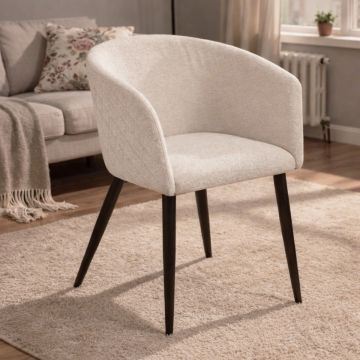 POLTRONA MOD. MARLO IN TESSUTO CM 55X57 H. 76 BEIGE