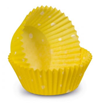 EASY BAKE - 100 PIROTTINI A POIS IN CARTA FORNO COLORATI D. 4,3CM