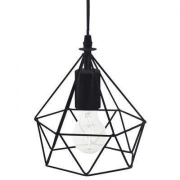 LAMPADARIO IDA IN METALLO NERO D 19 H 22CM - E27 40W