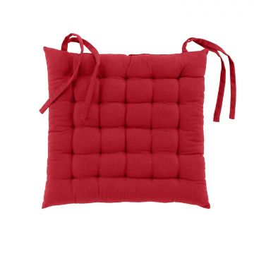 CUSCINO IMBOTTITO 38X38CM IN COTONE/POLIESTERE RICICL.GRS TWILY ROSSO