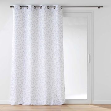 TENDA CON OCCHIELLI IN POLIESTERE STAMPATO METALIZZATO DUCHESSE 140X280C