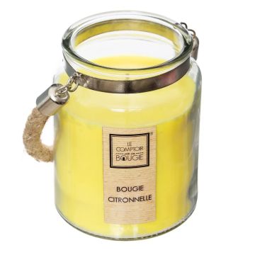 CANDELA ALLA CITRONELLA 500GR IN VASETTO IN VETRO