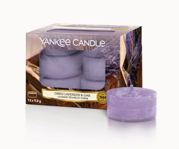 YANKEE CANDLE - TEA LIGHT PROFUMATE DRIED LAVENDER & OAK
