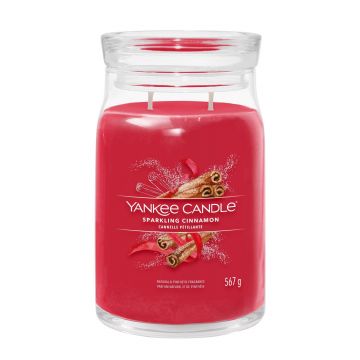 YANKEE CANDLE - GIARA GRANDE 2 STOPPINI SPARKING CINNAMON XMAS