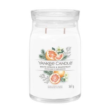 YANKEE CANDLE - GIARA GRANDE 2 STOPPINI WHITE SPUCE AND GRAPEFRUIT