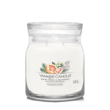 YANKEE CANDLE - GIARA MEDIA 2 STOPPINI WHITE SPUCE AND GRAPEFRUIT