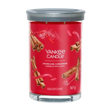 YANKEE CANDLE - TUMBLER GRANDE 2 STOPPINI SPARKING CINNAMON XMAS