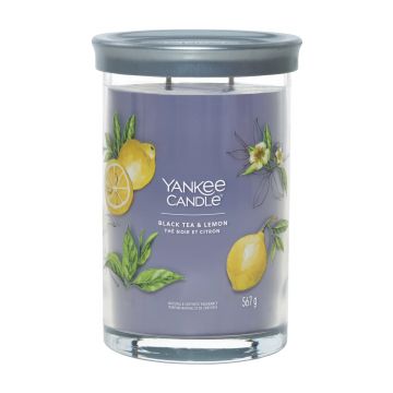 YANKEE CANDLE -  TUMBLER GRANDE 2 STOPPINI BLACK TEA AND LEMON