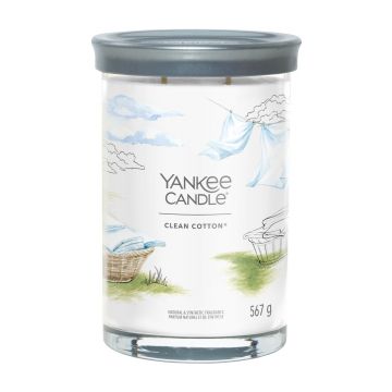YANKEE CANDLE -  TUMBLER GRANDE 2 STOPPINI CLEAN COTTON