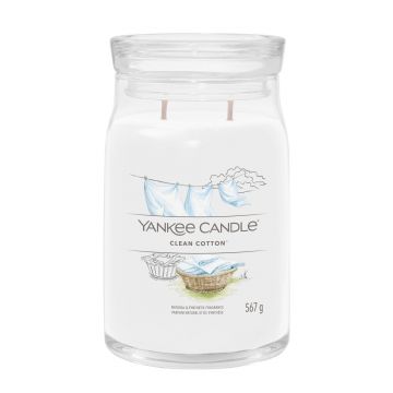 YANKEE CANDLE -  GIARA GRANDE 2 STOPPINI CLEAN COTTON