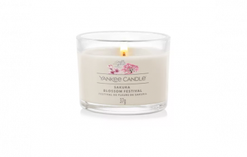 YANKEE CANDLE - CANDELA VOTIVE IN VETRO SAKURA BLOSSOM FESTIVAL