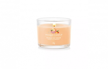 YANKEE CANDLE - CANDELA VOTIVE IN VETRO MANGO ICE CREAM