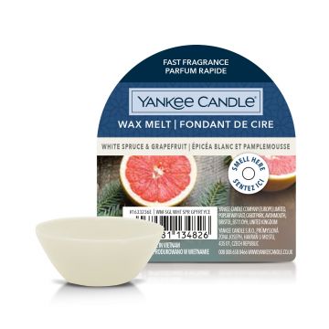 YANKEE CANDLE - TART DI CERA DA FONDERE WHITE SPUCE AND GRAPEFRUIT