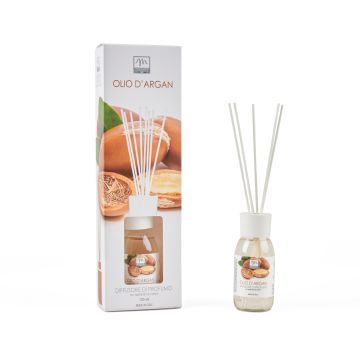 DIFFUSORE DI PROFUMO CON BASTONCINI IN COTONE 125ML OLIO D'ARGAN