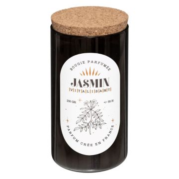 CANDELA PROFUMATA AL GELSOMINO 230GR CM 6.5X12 IN BARATTOLO DI VETRO