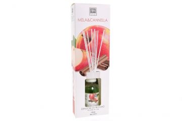 DIFFUSORE DI ESSENZA C/BACCHETTI IN COTONE MELA CANNELLA 125ML