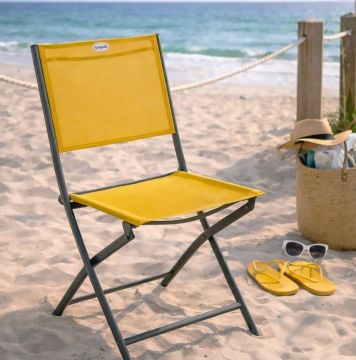 SEDIA MODULA GIALLO SENAPE