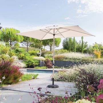 OMBRELLONE A PALO CENTRALE MOD. LOOMPA MT 3X2 ARGILLA