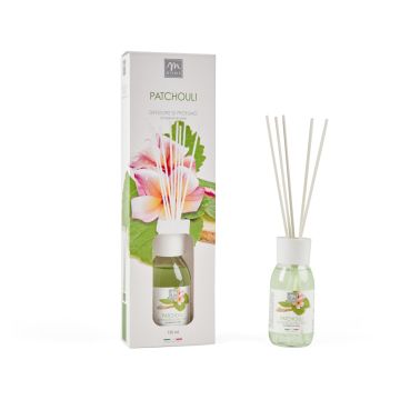 DIFFUSORE DI PROFUMO CON BASTONCINI IN COTONE 125ML PATCHOULI