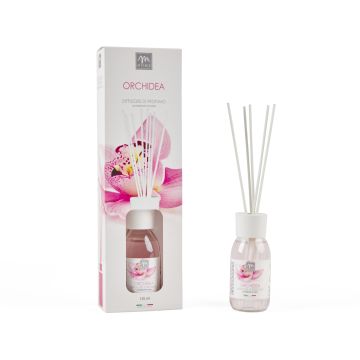 DIFFUSORE DI PROFUMO CON BASTONCINI IN COTONE 125ML ORCHIDEA