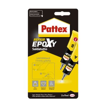 PATTEX - POWER EPOXY SALDATUTTO 2X11ml ADESIVO EPOSSIDICO BICOMPONENTE
