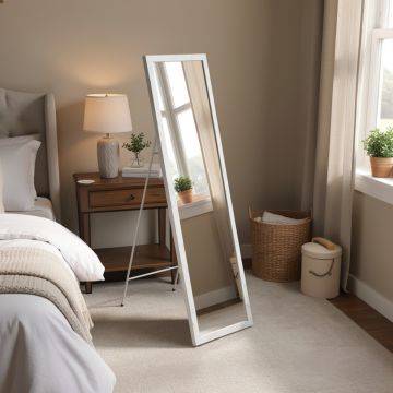 SPECCHIO APPOGGIO MRABRE CM 35.6X125 EFFETTO MARMO BIANCO
