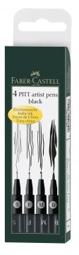 BUSTINA 4 PENNE PITT ARTIST TINTA CHINA NERO