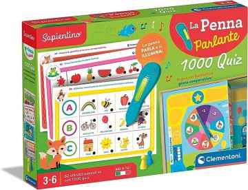 CLEMENTONI SAPIENTINO - PENNA INTERATTIVA 1000 QUIZ