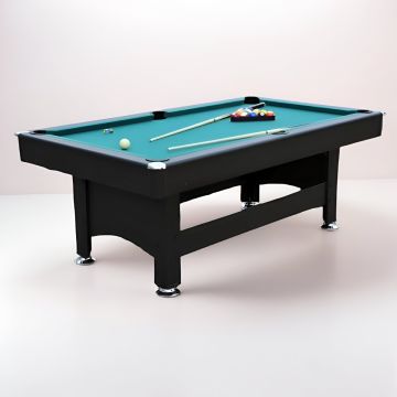 BILIARDO SIMON 207X114CM IN LEGNO NERO