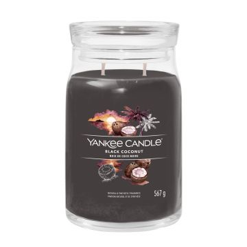 YANKEE CANDLE -  GIARA GRANDE 2 STOPPINI BLACK COCONUT