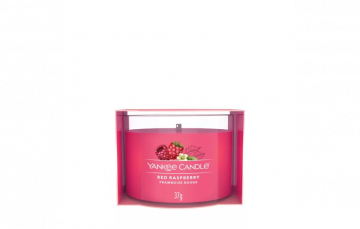 YANKEE CANDLE - CANDELA VOTIVE IN VETRO RED RASPBERRY