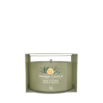YANKEE CANDLE - CANDELA VOTIVE IN VETRO SAGE AND CITRUS