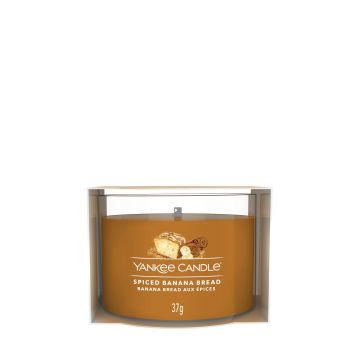 YANKEE CANDLE - CANDELA VOTIVE IN VETRO SPICED BANANA BREAD