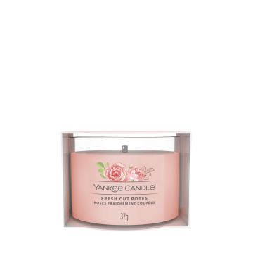 YANKEE CANDLE - CANDELA VOTIVE IN VETRO FRESH CUT ROSES