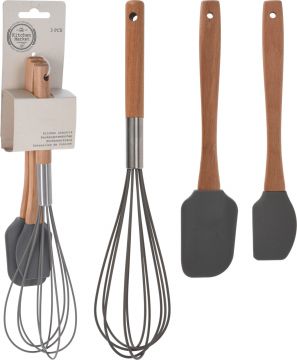 SET 3 UTENSILI CUCINA IN SILICONE