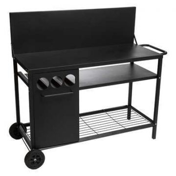 CARRELLO IN ACCIAIO 110X48 H75/106CM