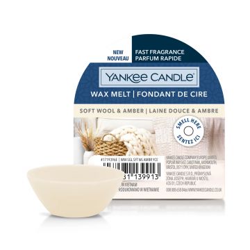 YANKEE CANDLE - TART DI CERA DA FONDERE SOFT WOOL AND AMBER