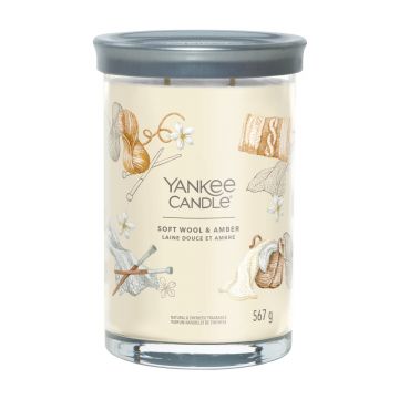 YANKEE CANDLE - TUMBLER GRANDE 2 STOPPINI SOFT WOOL AMBER