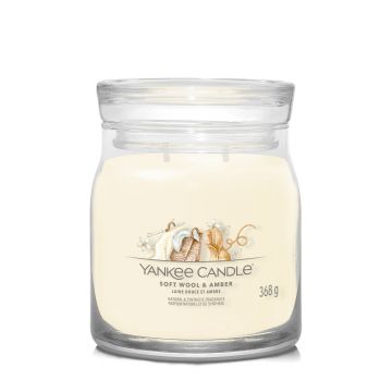 YANKEE CANDLE - GIARA MEDIA 2 STOPPINI SOFT WOOL AMBER