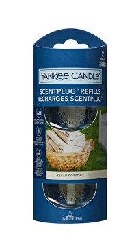YANKEE CANDLE - SET 2 RICARICHE SCENTPLUG CLEAN COTTON