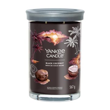 YANKEE CANDLE -  TUMBLER GRANDE 2 STOPPINI BLACK COCONUT