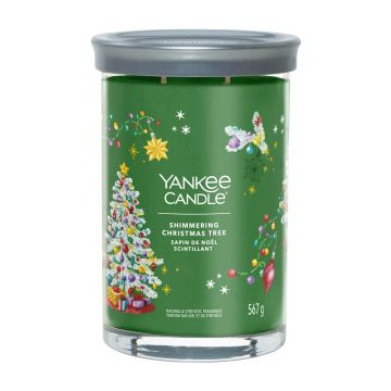 YANKEE CANDLE - TUMBLER GRANDE 2 STOPPINI SHIMMERING CHRISTMAS TREE XMAS